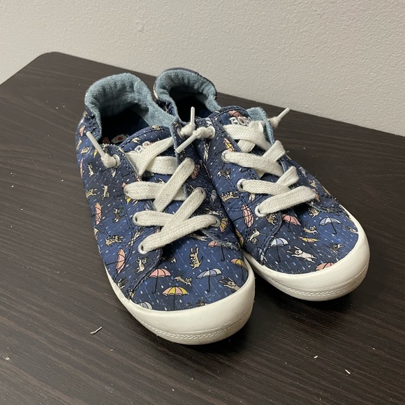 Bobs from Sketchers Navy Beach Bingo Puddle Pals Sneakers Size Women's 6.5 - Picture 3 of 9